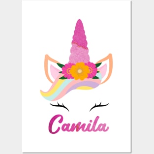 Name Camila unicorn lovers Posters and Art